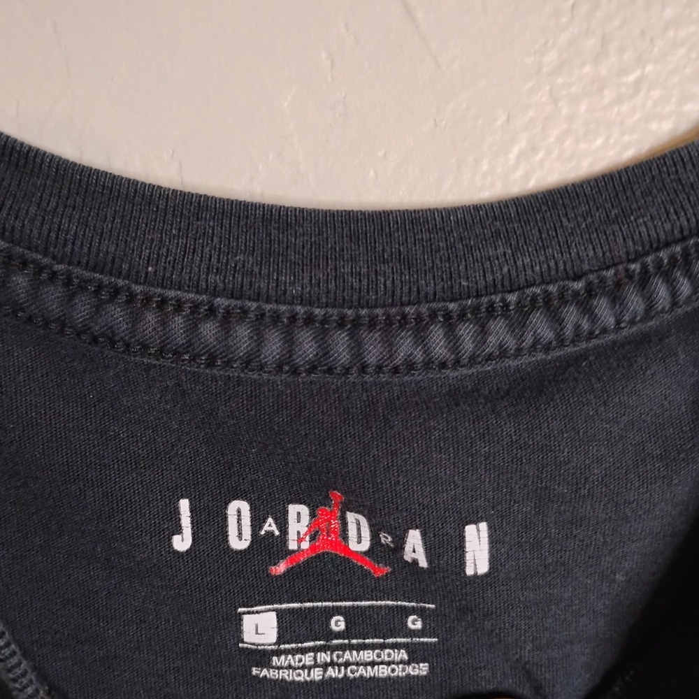 Michael Jordan St.Germain Paris  Air Hang Print, Mens Large Black T, #23 #Goat - Picture 6 of 10